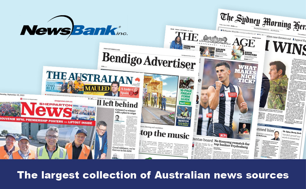 NewsBank, The largest collection of Australian news sources