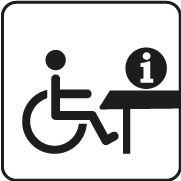Wheelchair height customer service desk