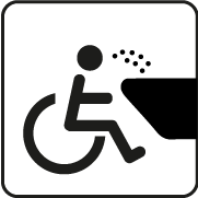 Wheelchair height water bubbler